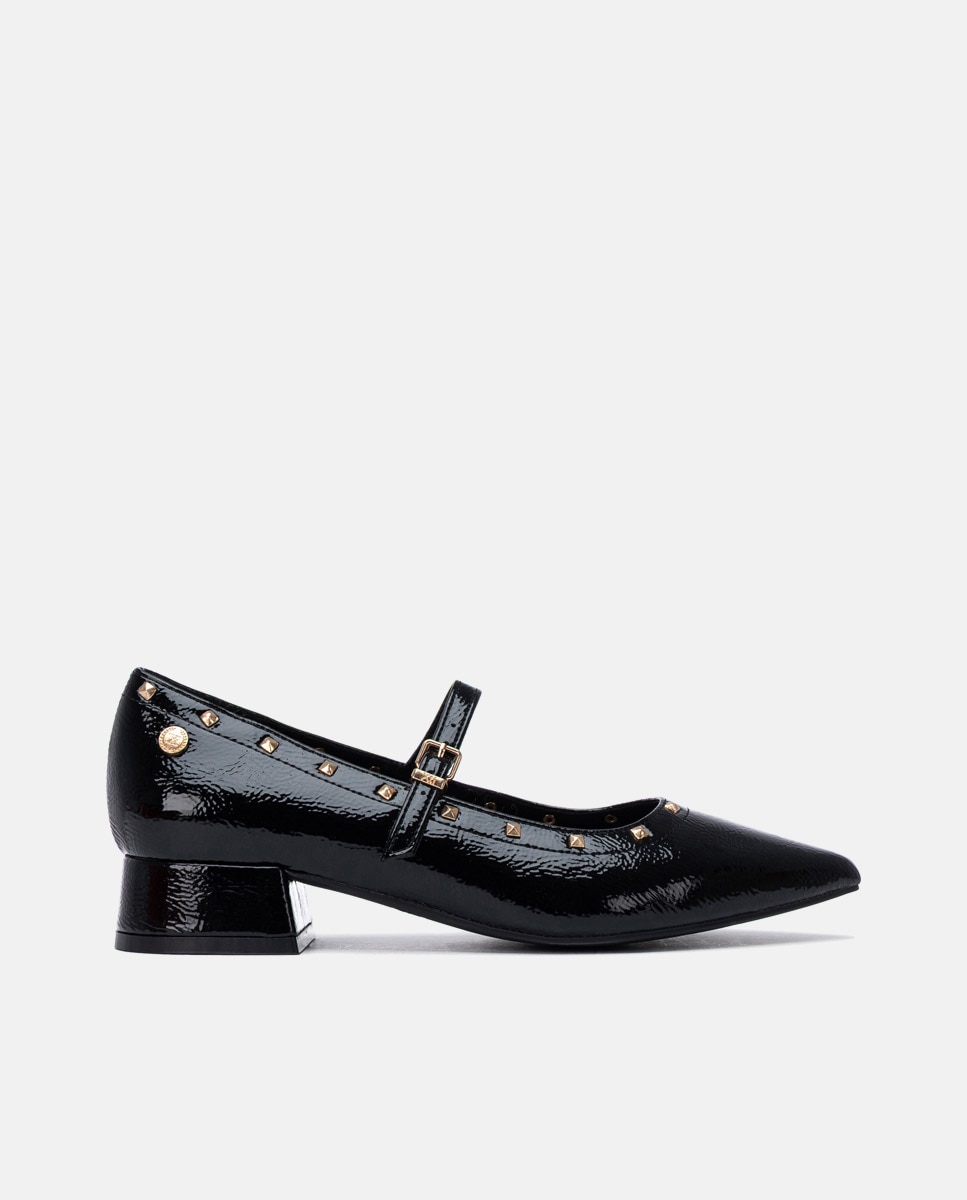 Bailarinas con tacón de mujer con hebilla - Xti - Negro Negro-1