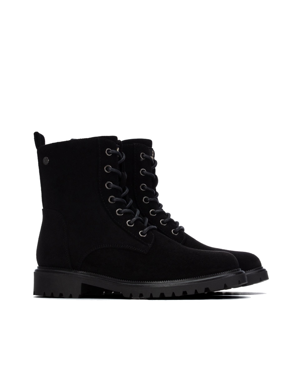 Botín de mujer con cordones - Xti - Negro Negro-4