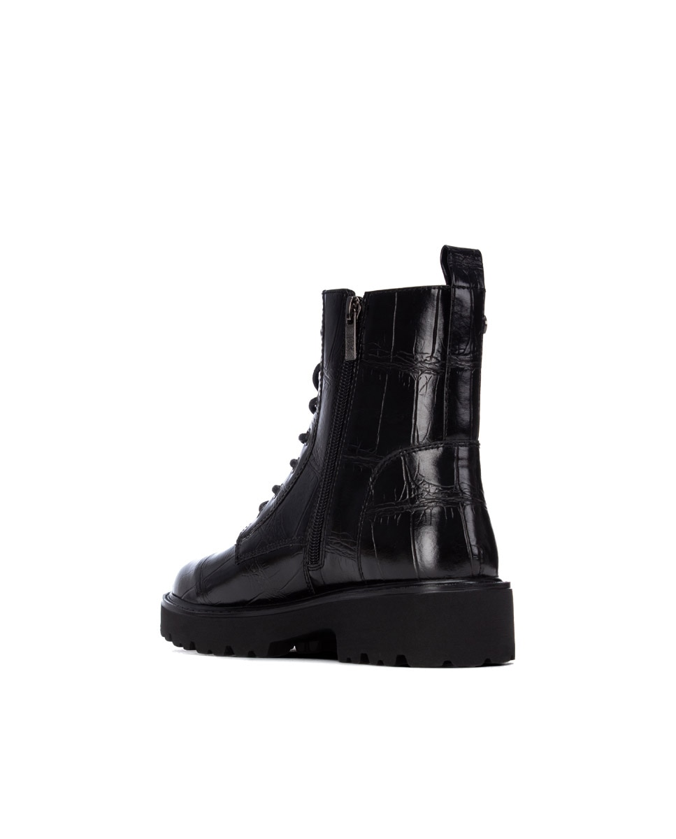 Botín de mujer con cordones - Xti - Negro Negro-4