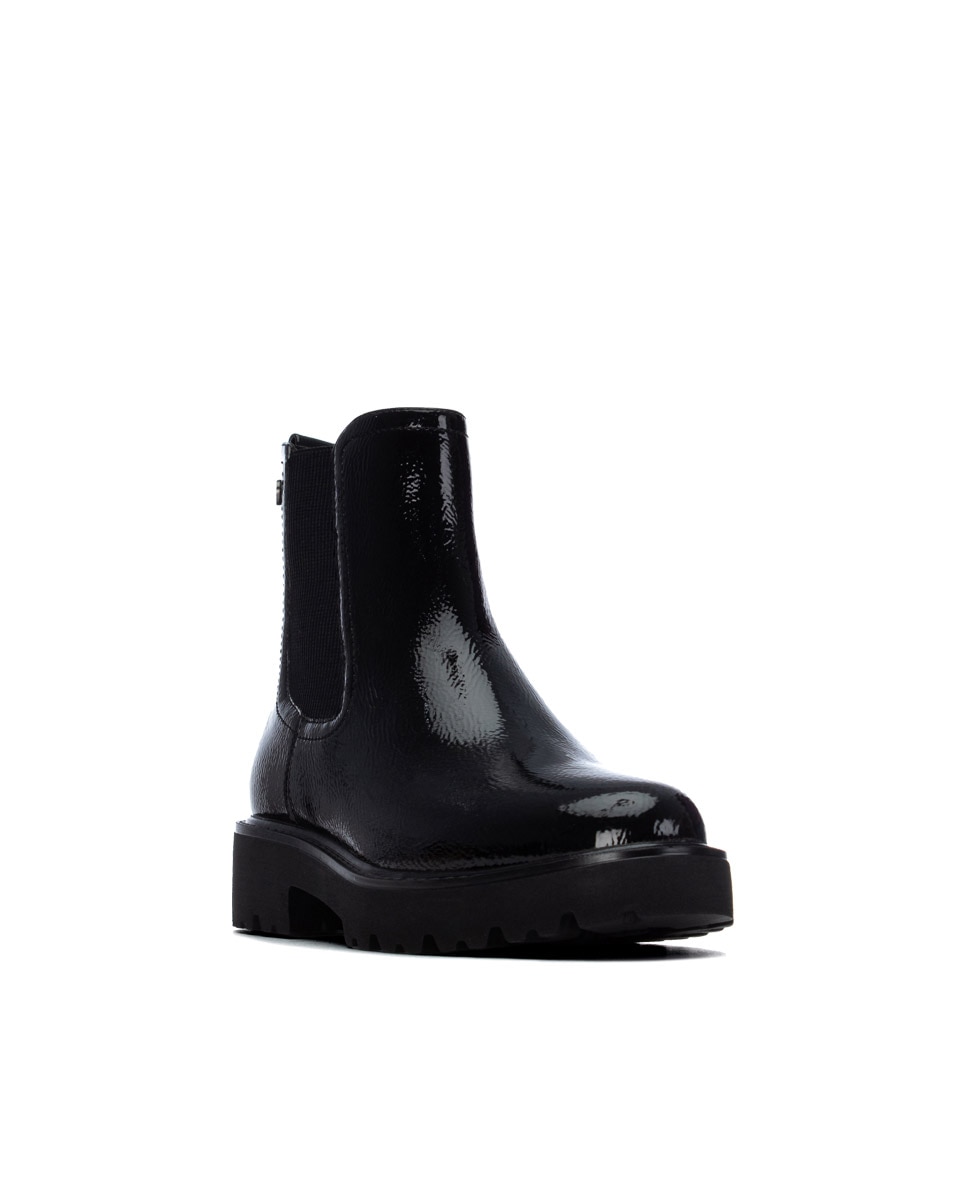 Botín de mujer chelsea de charol - Xti - Negro Negro-3