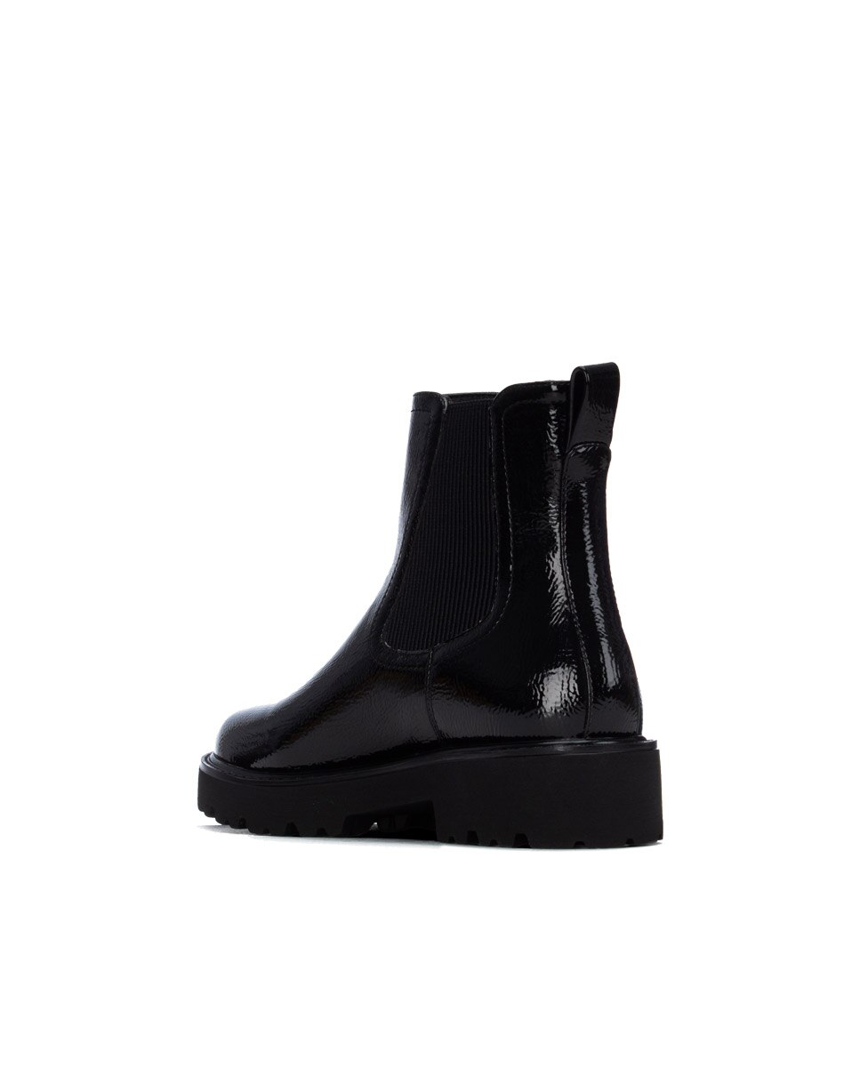 Botín de mujer chelsea de charol - Xti - Negro Negro-2