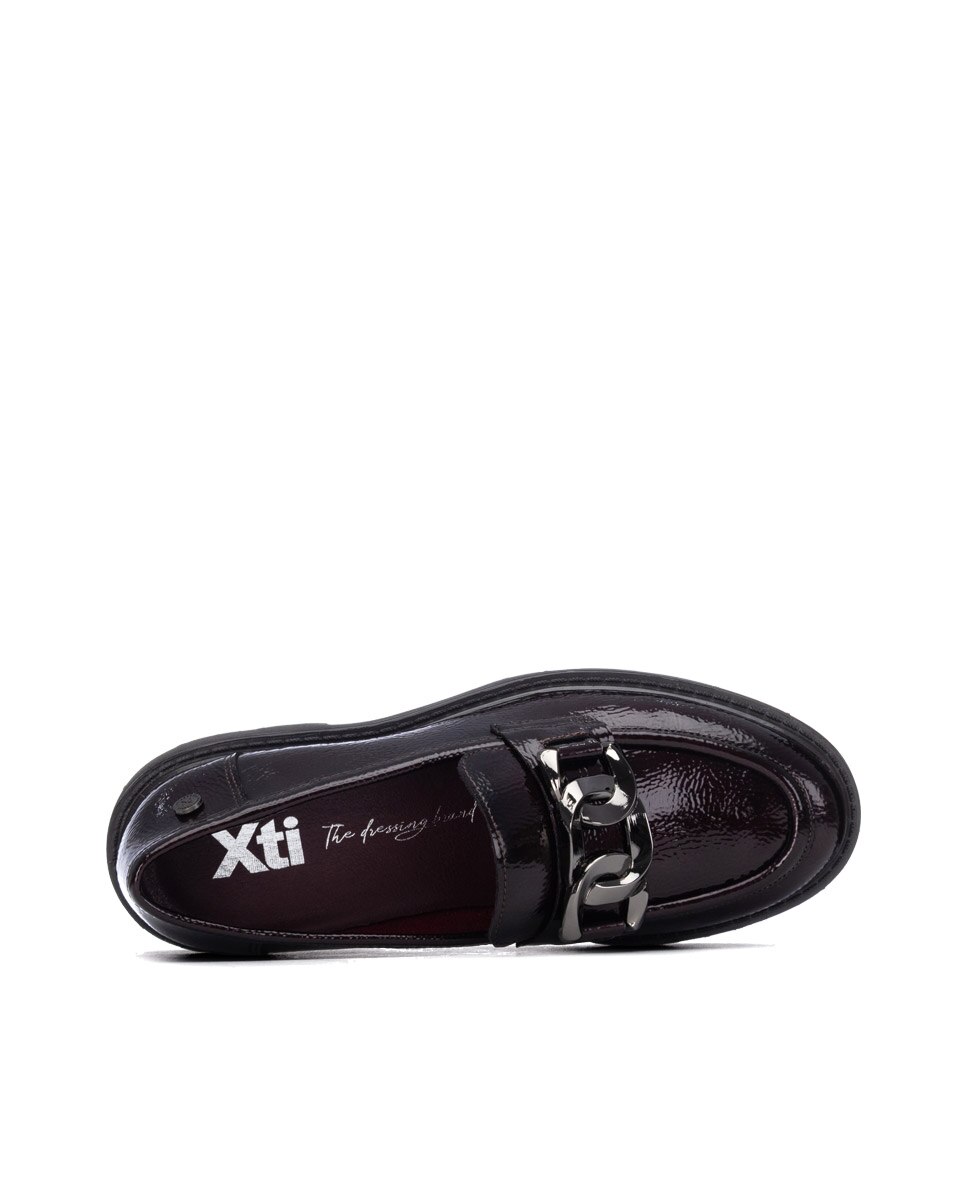 Mocasín de mujer plano - Xti - Burdeos Burdeos-5