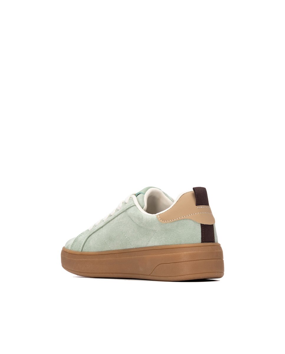 Zapatilla de mujer con cordones - Xti - Kaki Kaki-2