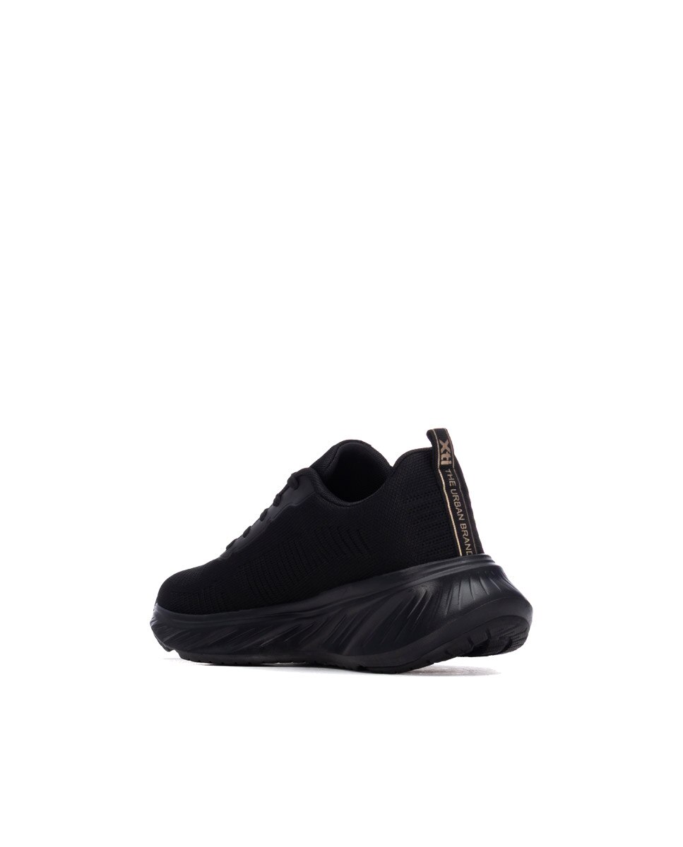 Zapatilla de mujer con cordones - Xti - Negro Negro-2