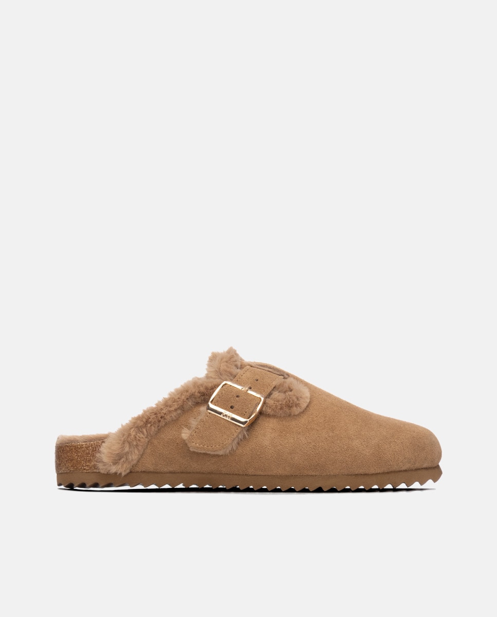 Zueco de mujer con hebilla - Xti - Camel Camel-1