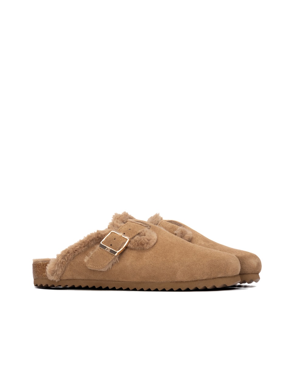 Zueco de mujer con hebilla - Xti - Camel Camel-4