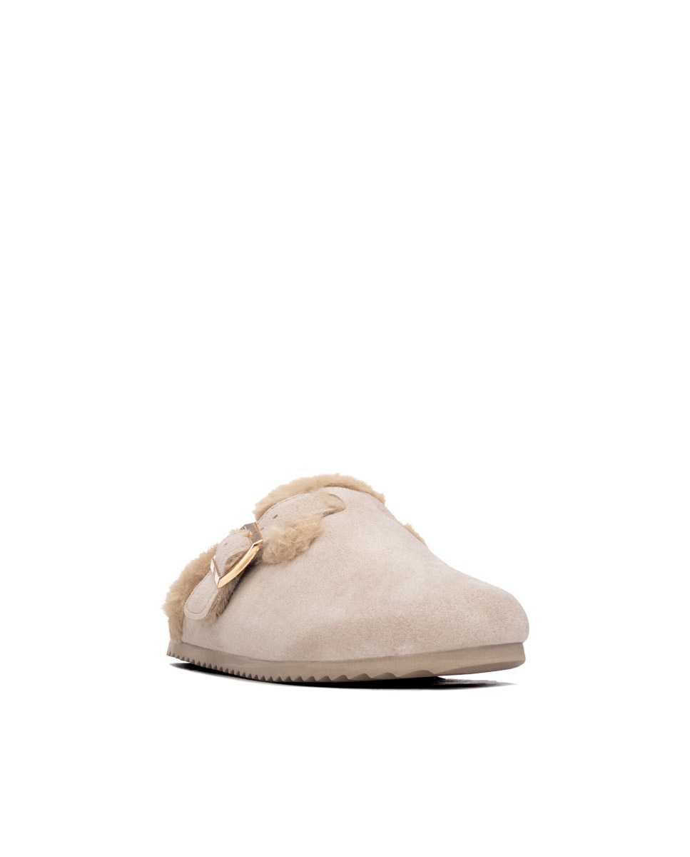 Zueco de mujer con hebilla - Xti - Beige Beige-3