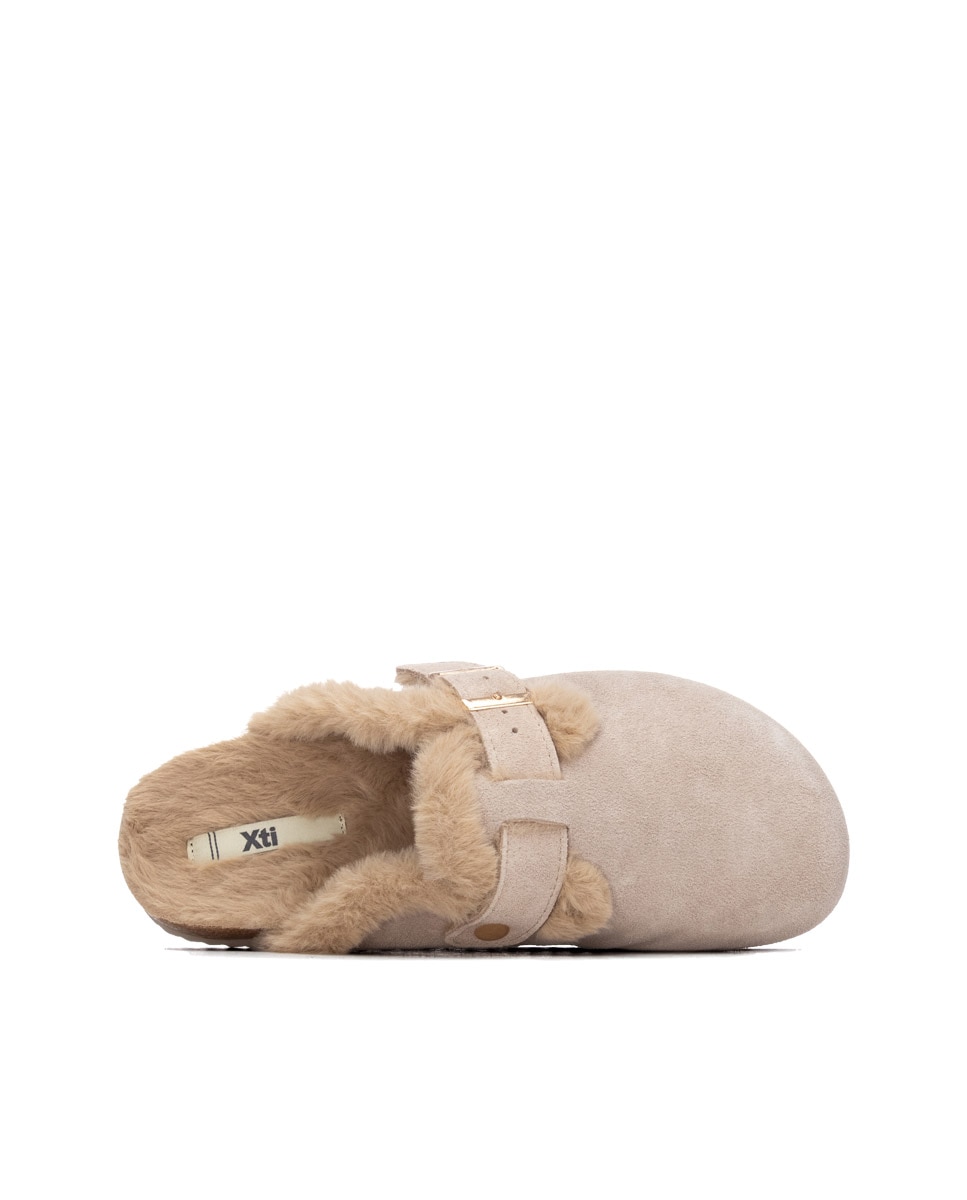 Zueco de mujer con hebilla - Xti - Beige Beige-5
