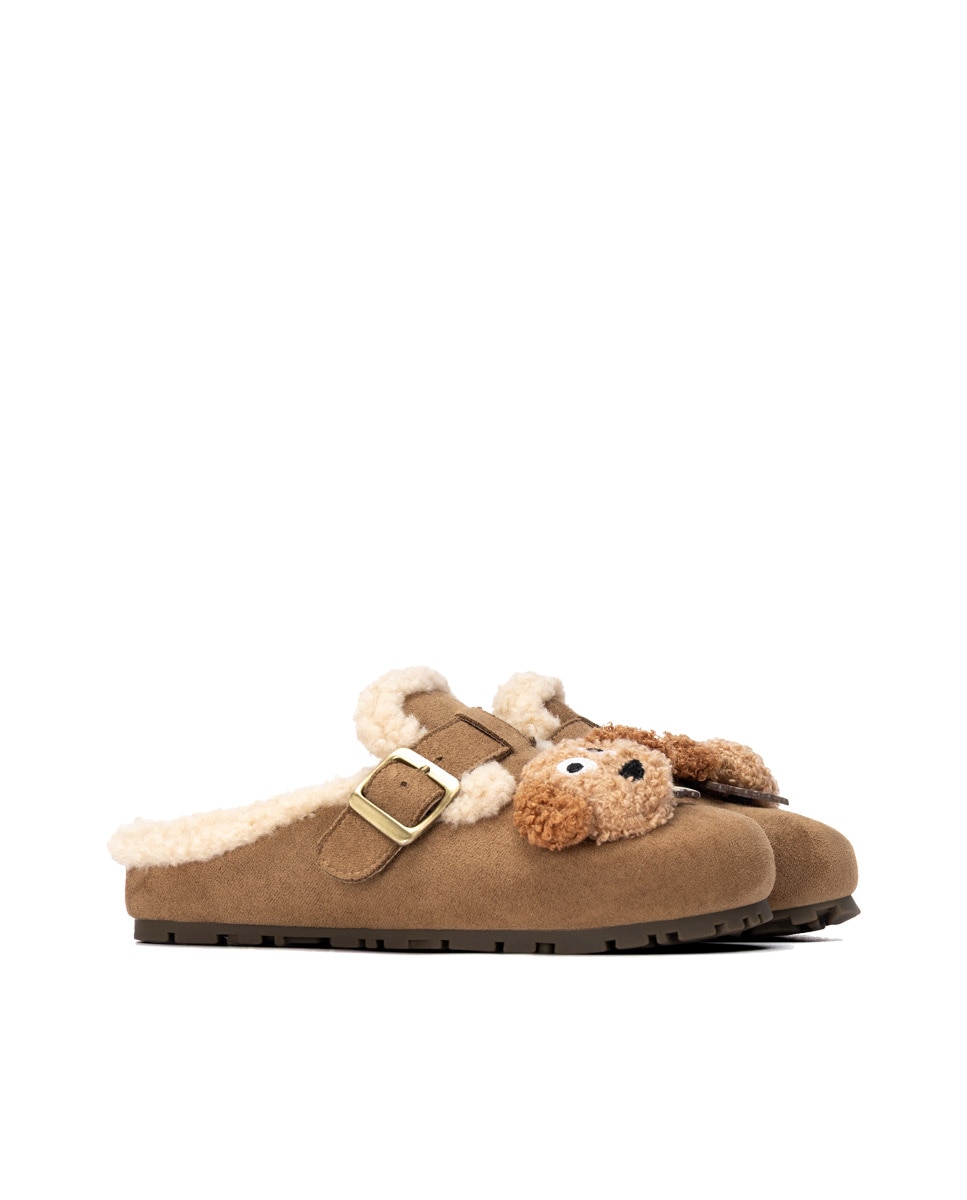 Zueco de mujer con hebilla - Xti - Beige Beige-4