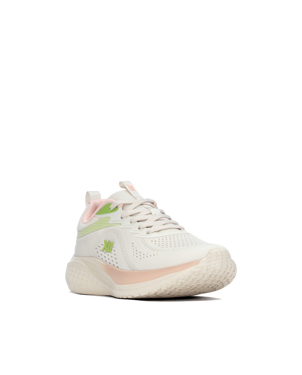 Zapatilla de mujer con cordones - Xti - Beige Beige-3