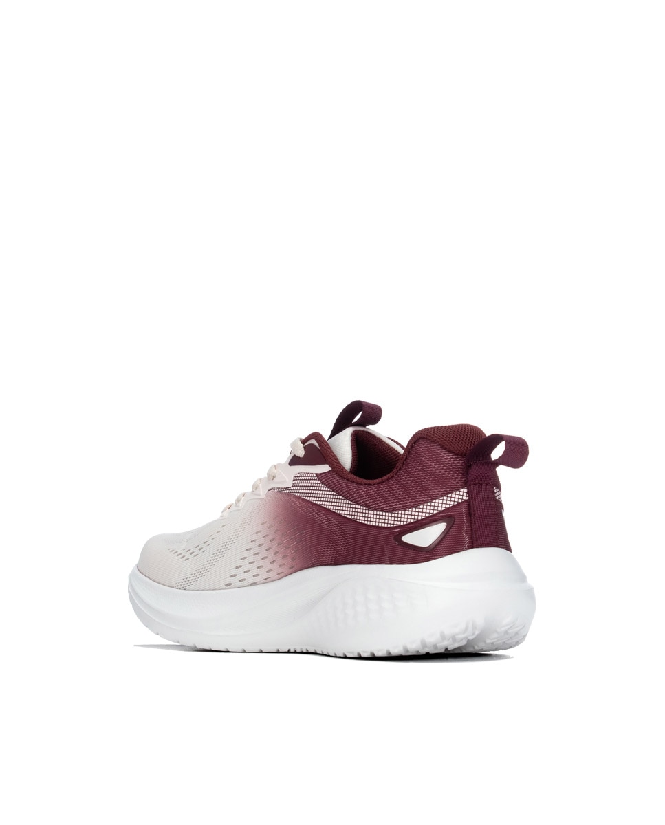 Zapatilla de mujer con cordones - Xti - Burdeos Burdeos-4