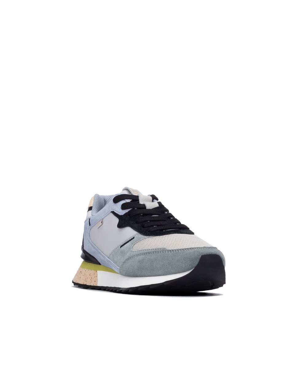 Zapatilla de mujer con cordones - Xti - Azul Azul-3