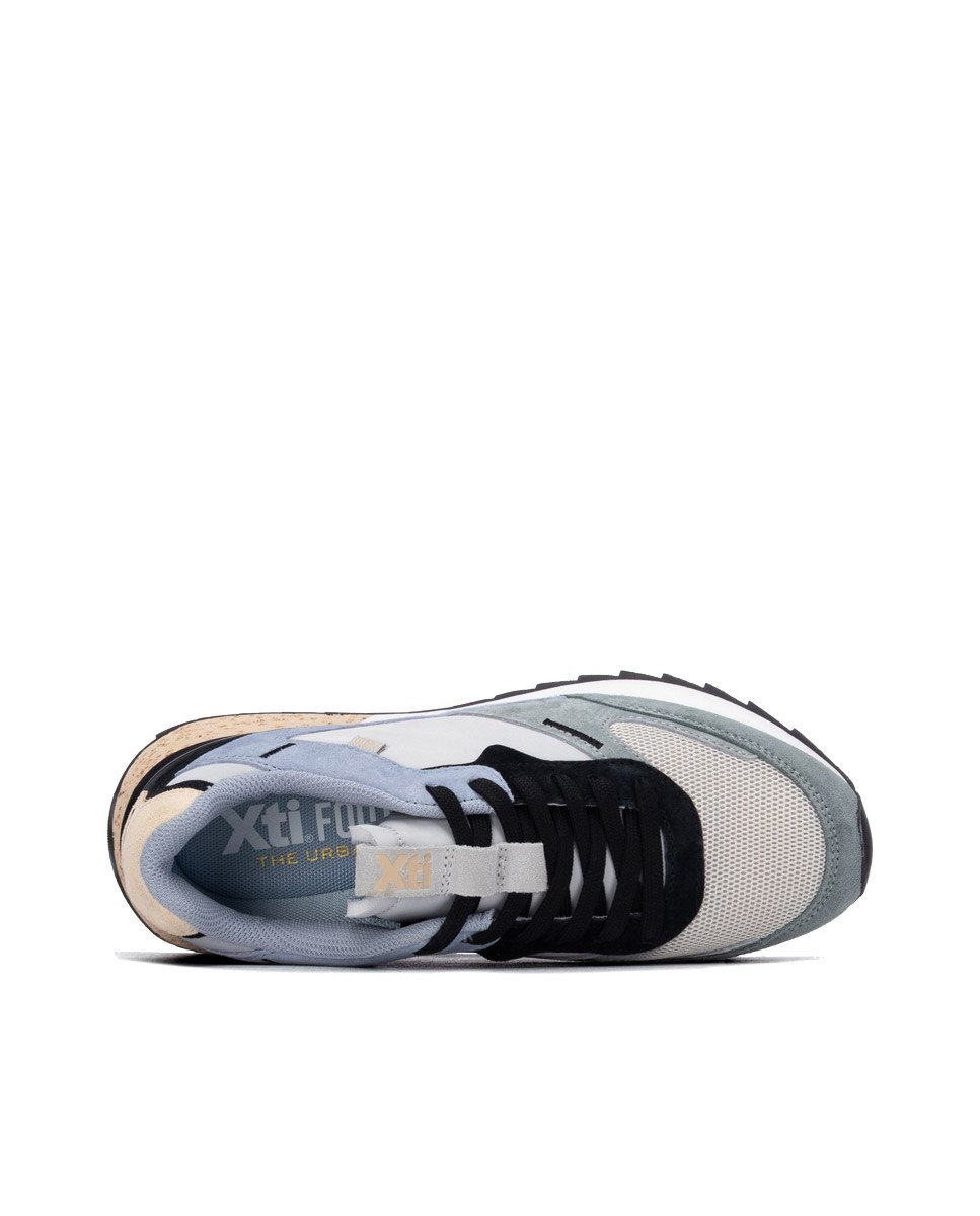 Zapatilla de mujer con cordones - Xti - Azul Azul-8