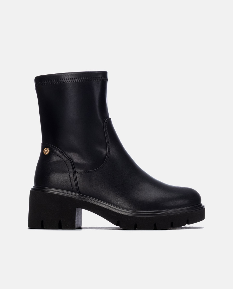 Botines de mujer con cremallera - Xti - Negro Negro-1