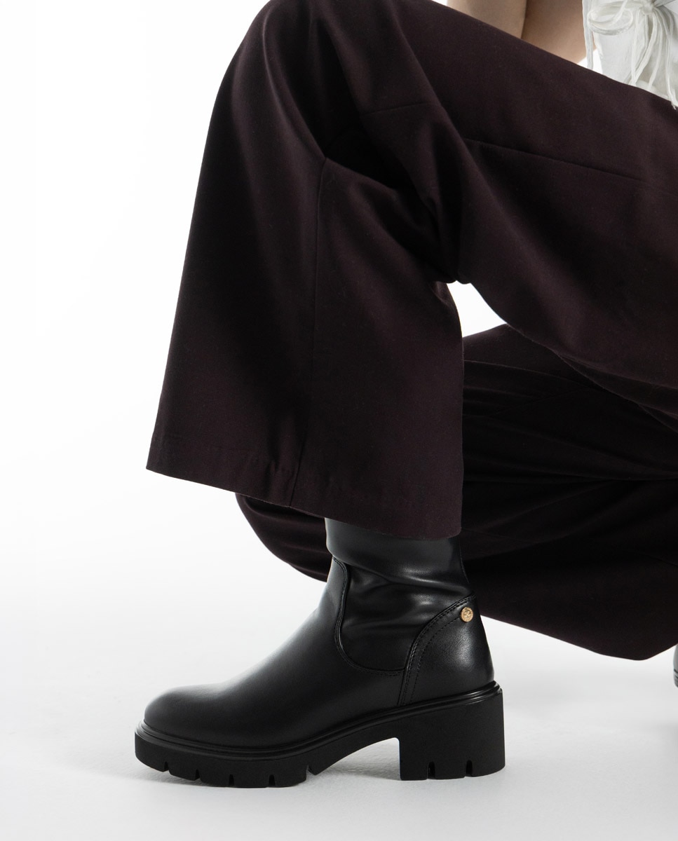 Botines de mujer con cremallera - Xti - Negro Negro-2