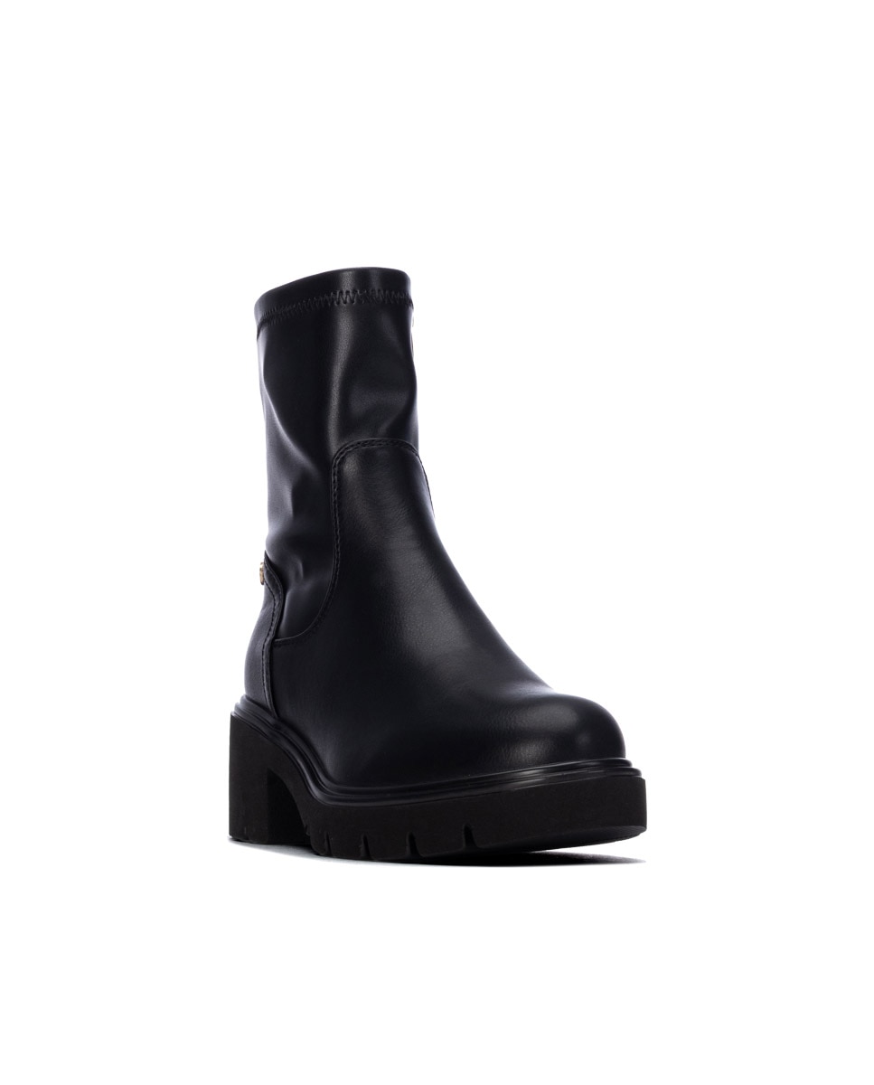 Botines de mujer con cremallera - Xti - Negro Negro-3