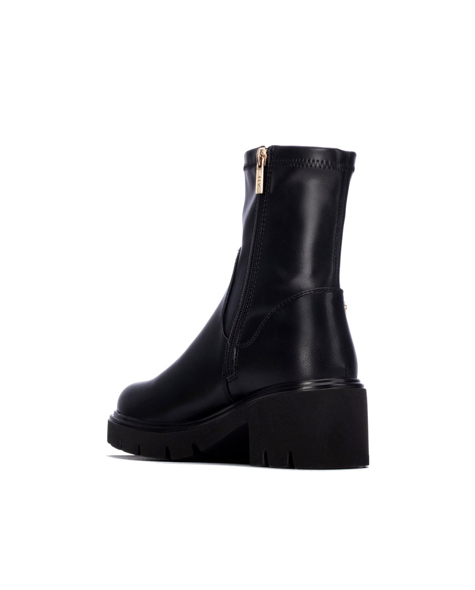 Botines de mujer con cremallera - Xti - Negro Negro-4