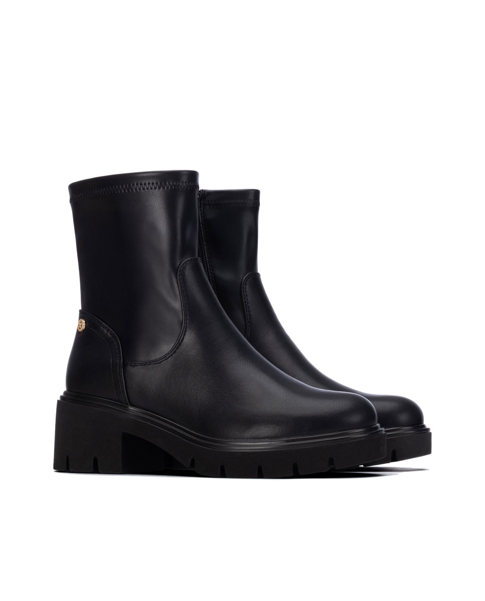 Botines de mujer con cremallera - Xti - Negro Negro-5