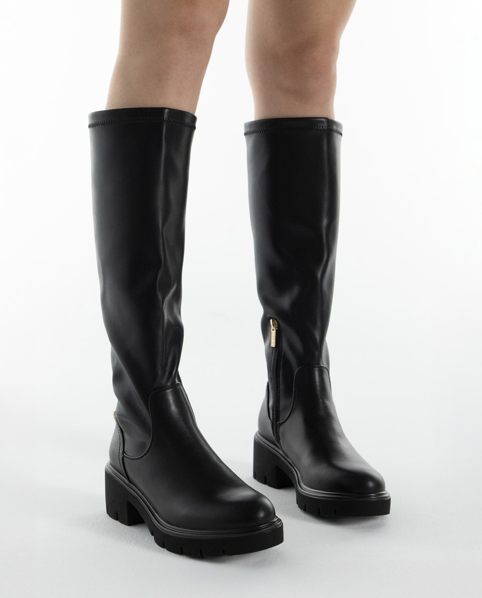 Bota de mujer con tacón ancho - Xti - Negro Negro-2