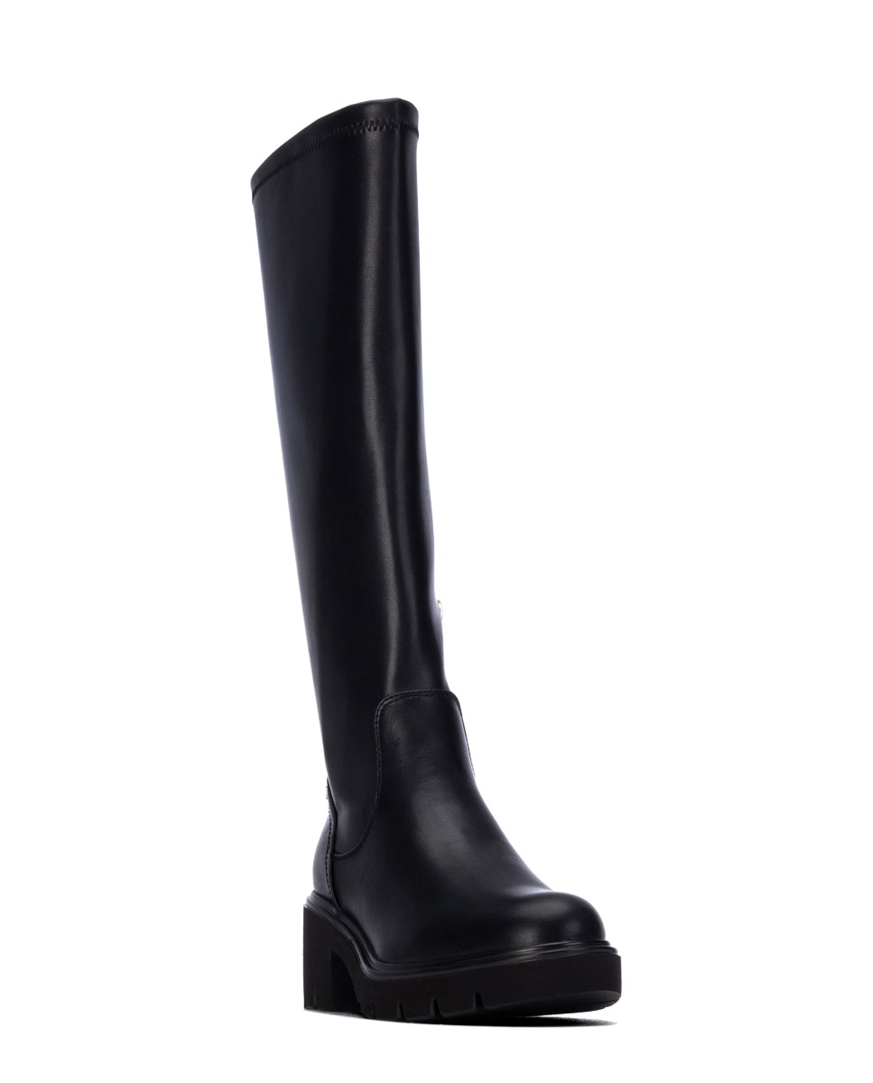 Bota de mujer con tacón ancho - Xti - Negro Negro-3