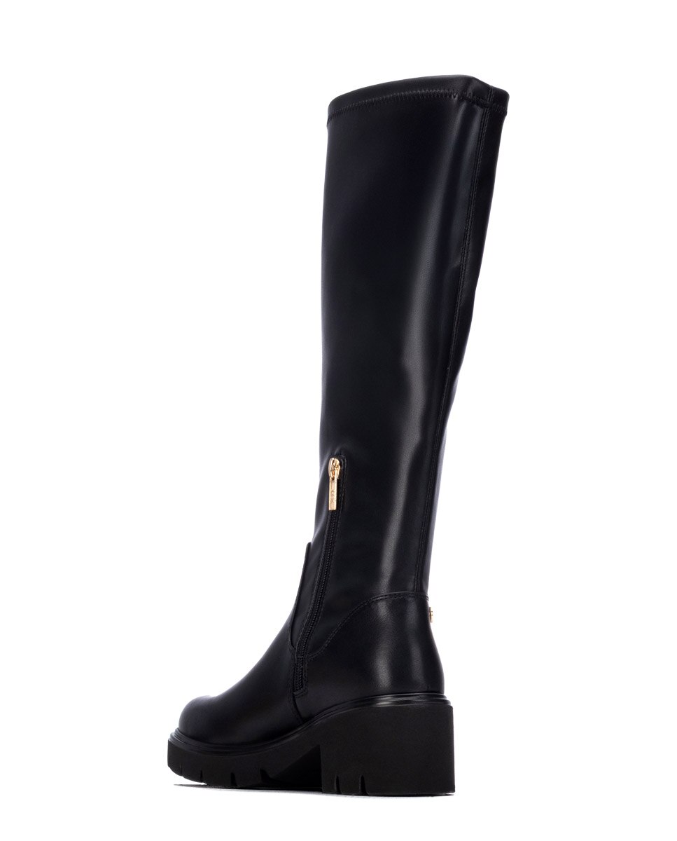Bota de mujer con tacón ancho - Xti - Negro Negro-4