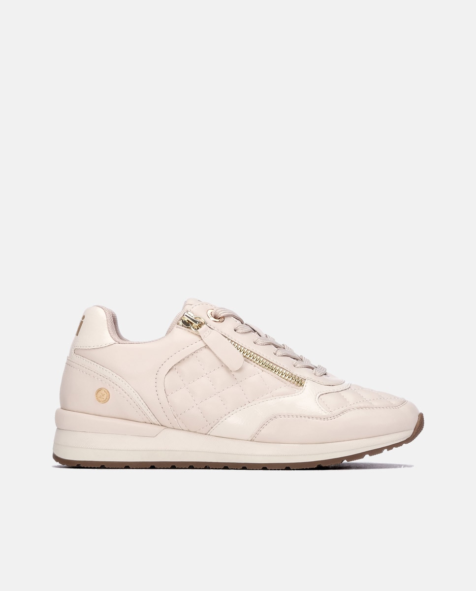 Zapatilla de mujer con cordones - Xti - Blanco Blanco-1