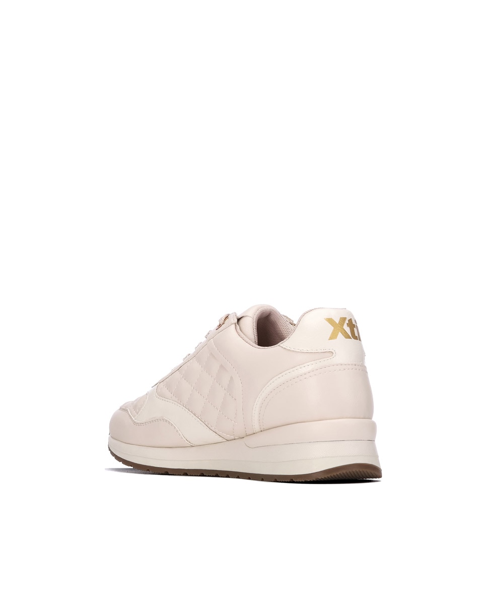 Zapatilla de mujer con cordones - Xti - Blanco Blanco-2