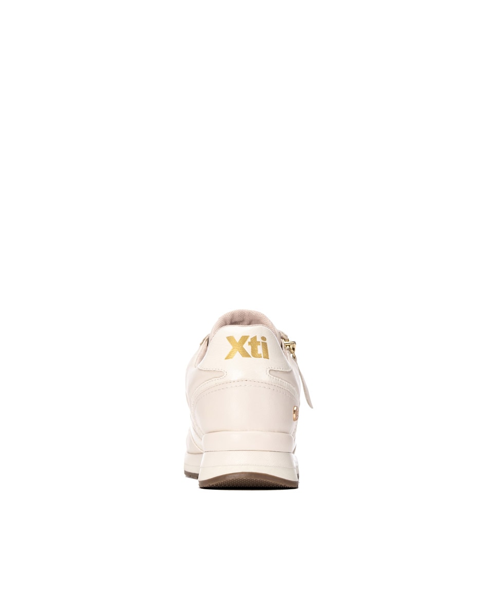 Zapatilla de mujer con cordones - Xti - Blanco Blanco-9