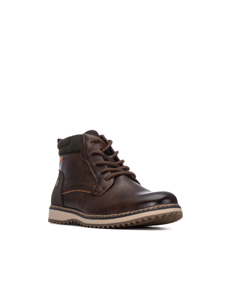Imagen 3 de Botines de hombre con cordones - Xti - Marrón Marrón