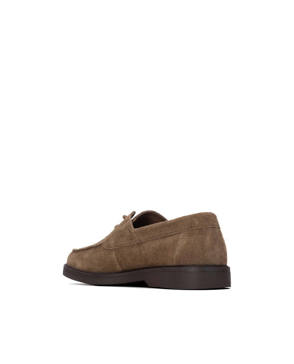 Mocasín de hombre de piel - Xti - Marrón Marrón-2