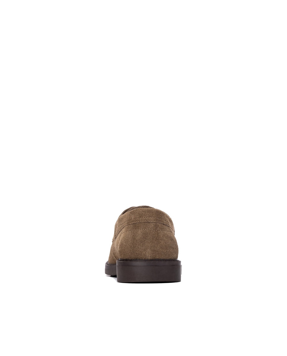Mocasín de hombre de piel - Xti - Marrón Marrón-6
