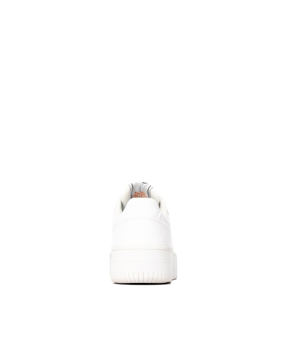 Zapatilla de mujer con cordones - Refresh - Blanco Blanco-5