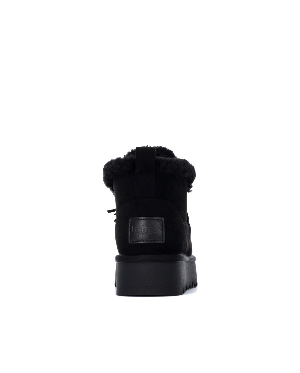 Botines con pelo de mujer australiano - Refresh - Negro Negro-5