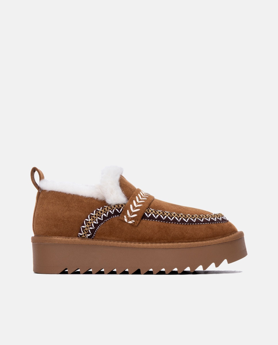 Zapatilla de mujer australiana - Refresh - Camel Camel-1
