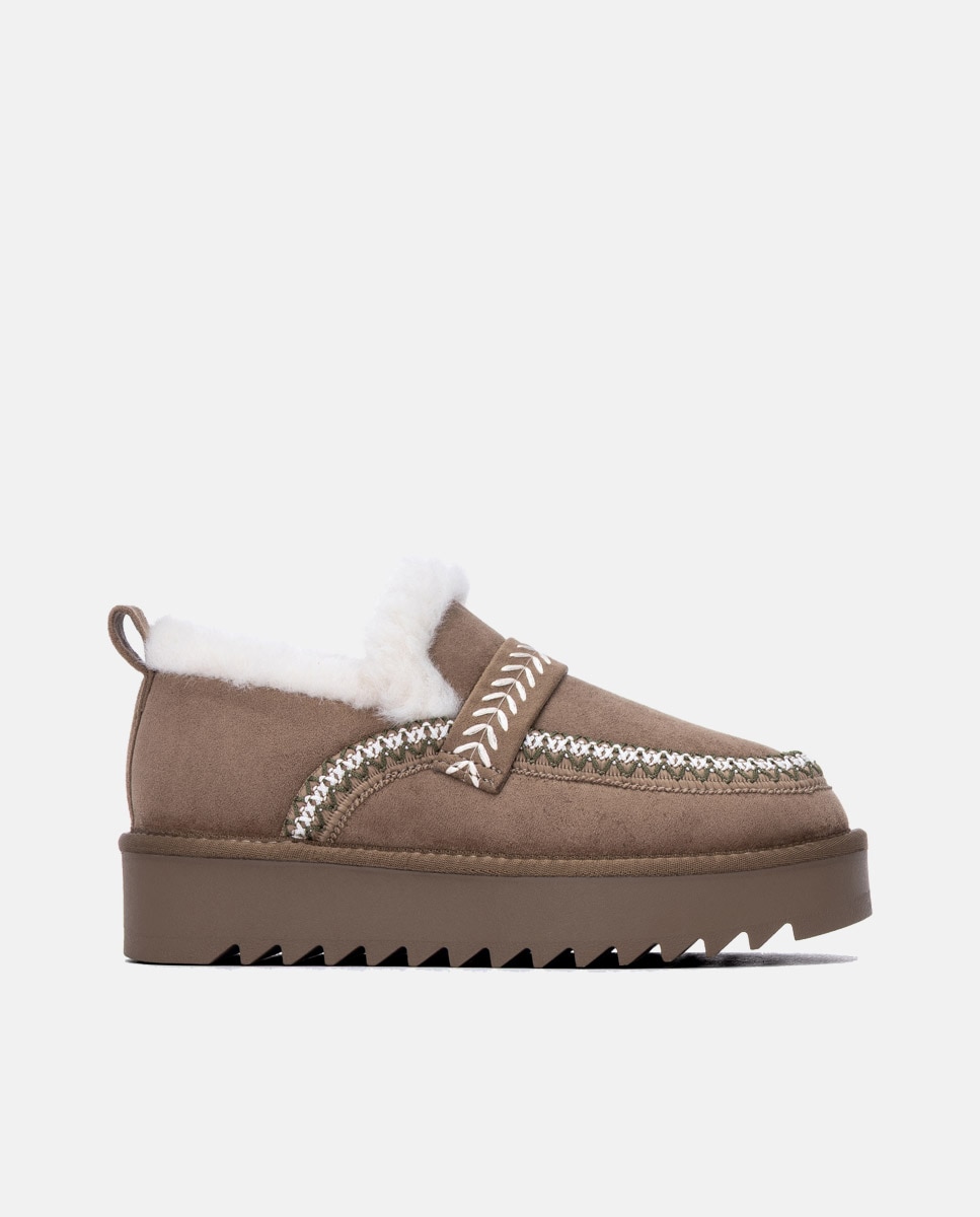 Zapatilla de mujer australiana - Refresh - Marrón Marrón-1
