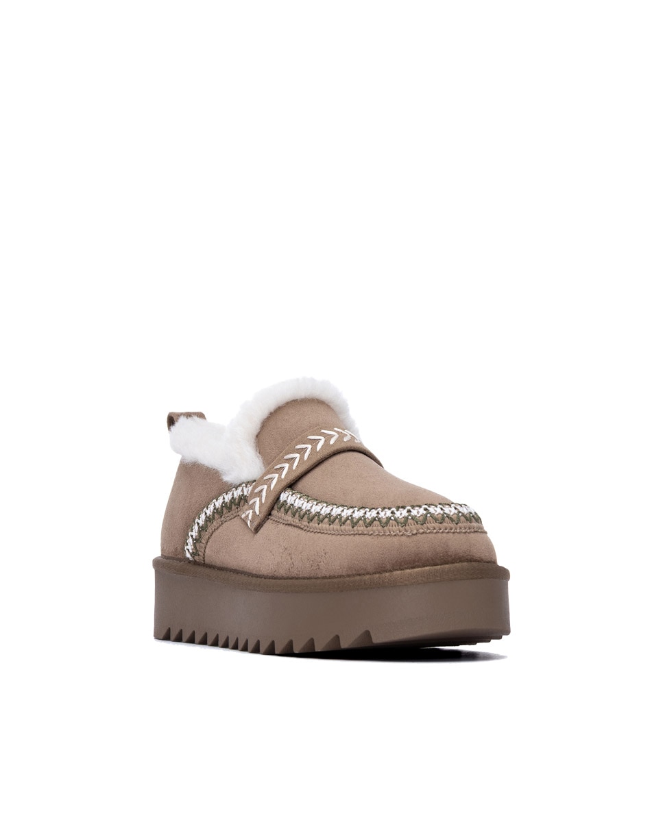Zapatilla de mujer australiana - Refresh - Marrón Marrón-3