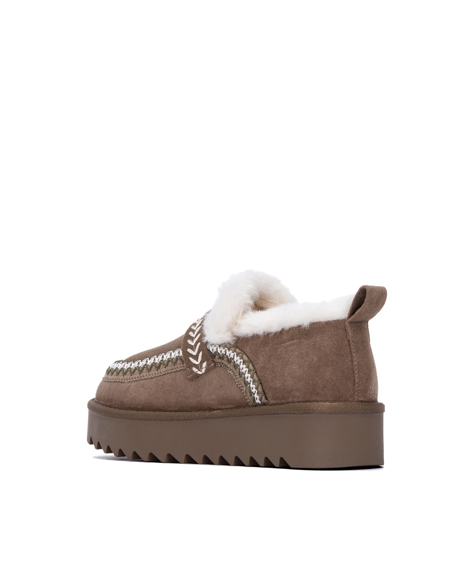 Zapatilla de mujer australiana - Refresh - Marrón Marrón-2