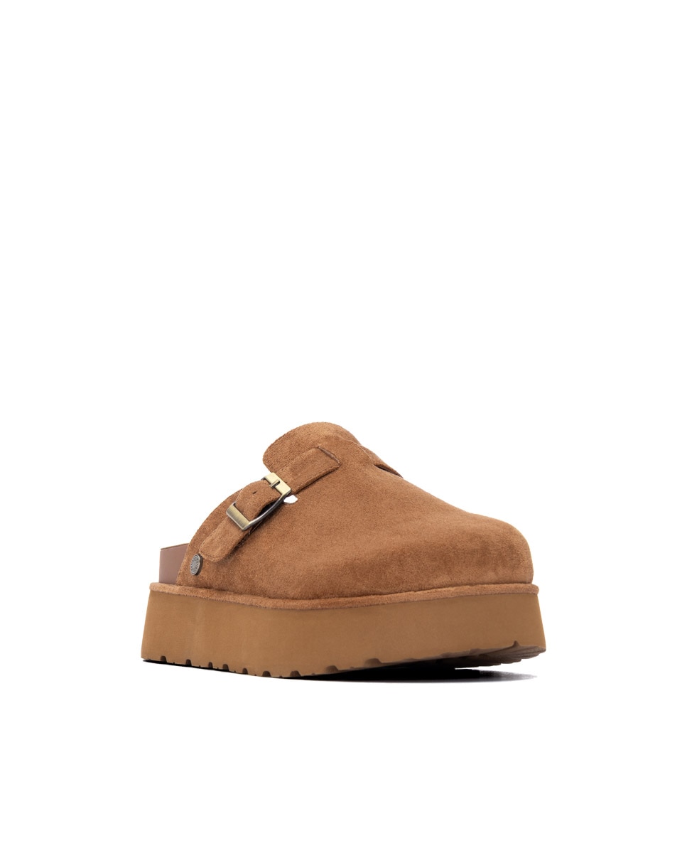 Zueco de mujer con hebilla - Refresh - Camel Camel-3