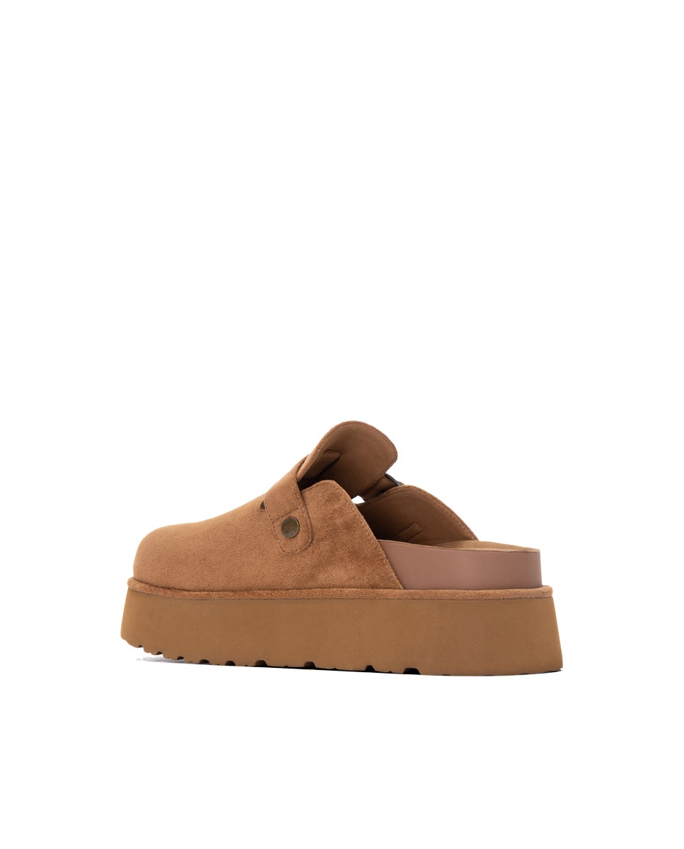 Zueco de mujer con hebilla - Refresh - Camel Camel-2