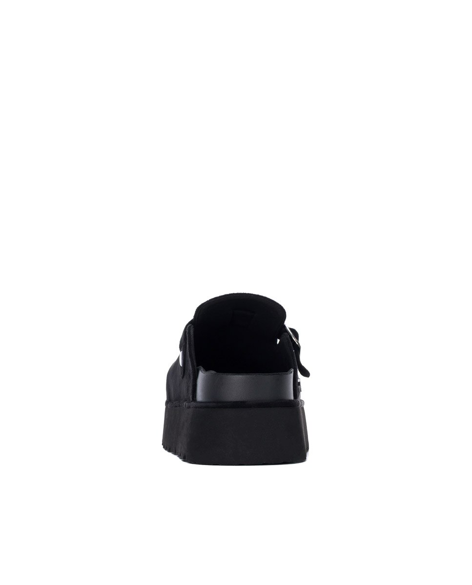 Zueco de mujer con hebilla - Refresh - Negro Negro-5