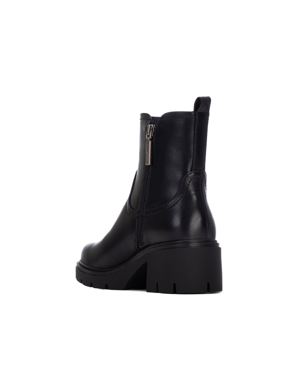 Botines básicos de mujer con cremallera - Refresh - Negro Negro-2