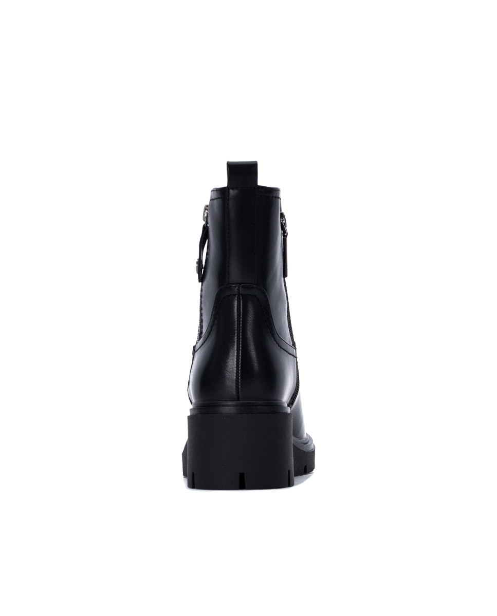 Botines básicos de mujer con cremallera - Refresh - Negro Negro-5