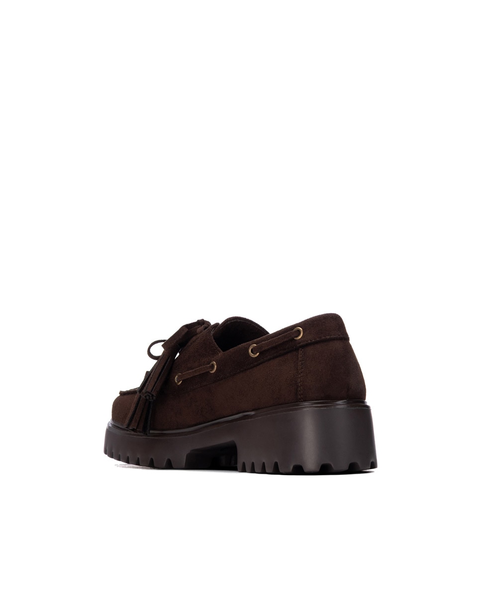 Mocasín de mujer plano - Refresh - Marrón Marrón-2