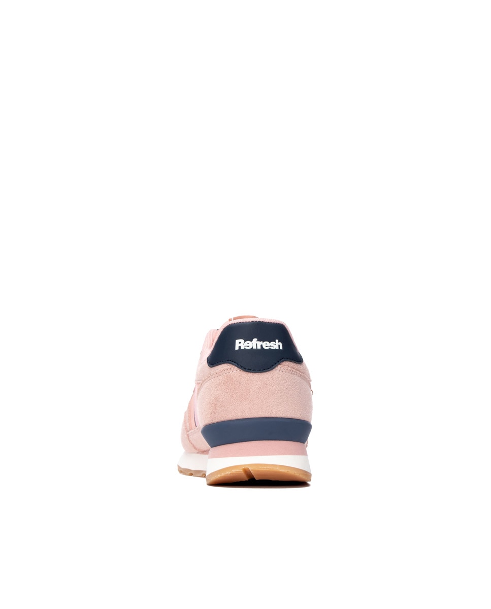 Zapatilla de mujer con cordones - Refresh - Nude Nude-5