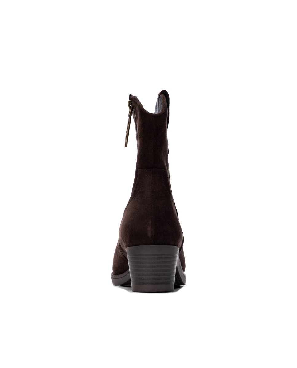 Botín de mujer cowboy - Refresh - Marrón Marrón-5