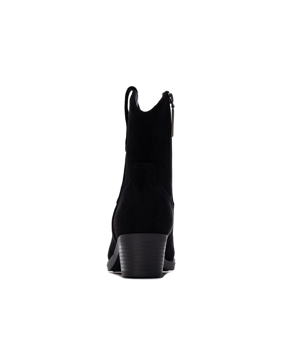 Botín de mujer cowboy - Refresh - Negro Negro-5