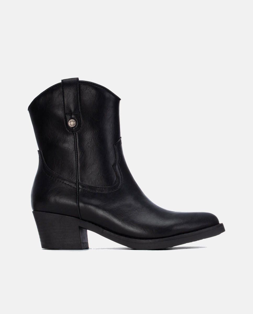 Botín de mujer cowboy - Refresh - Negro Negro-1