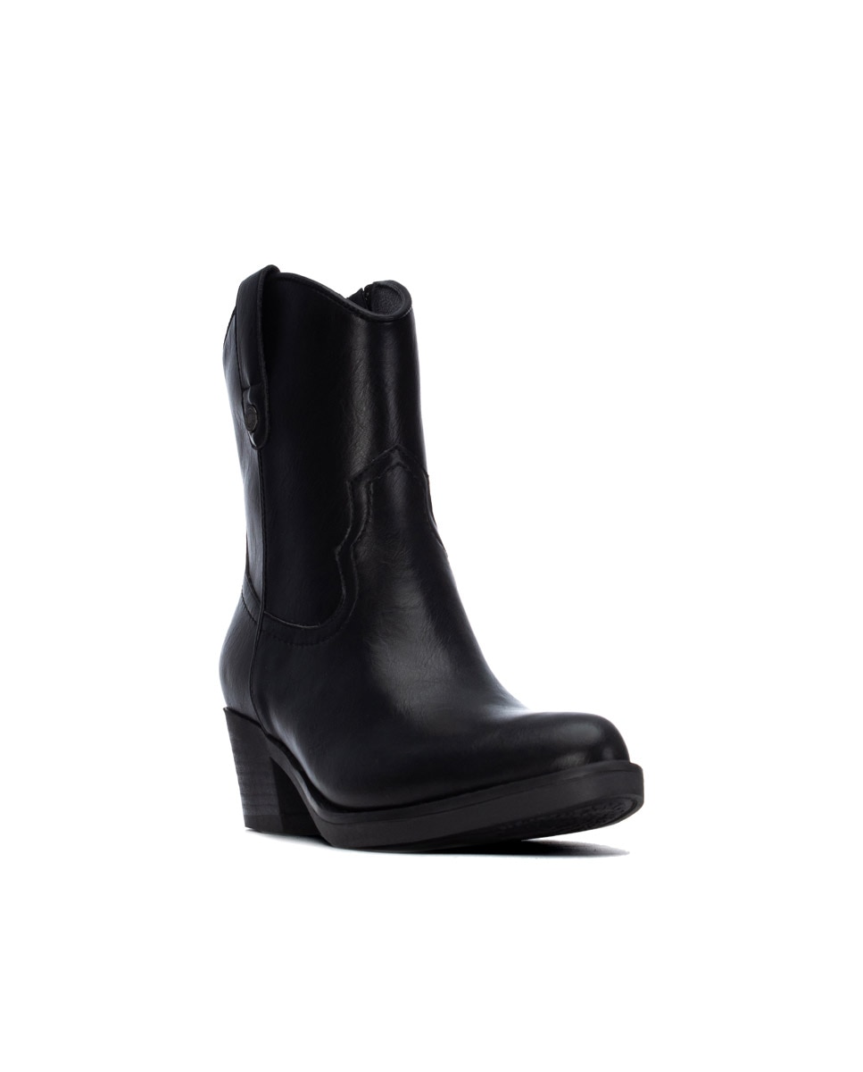 Botín de mujer cowboy - Refresh - Negro Negro-3