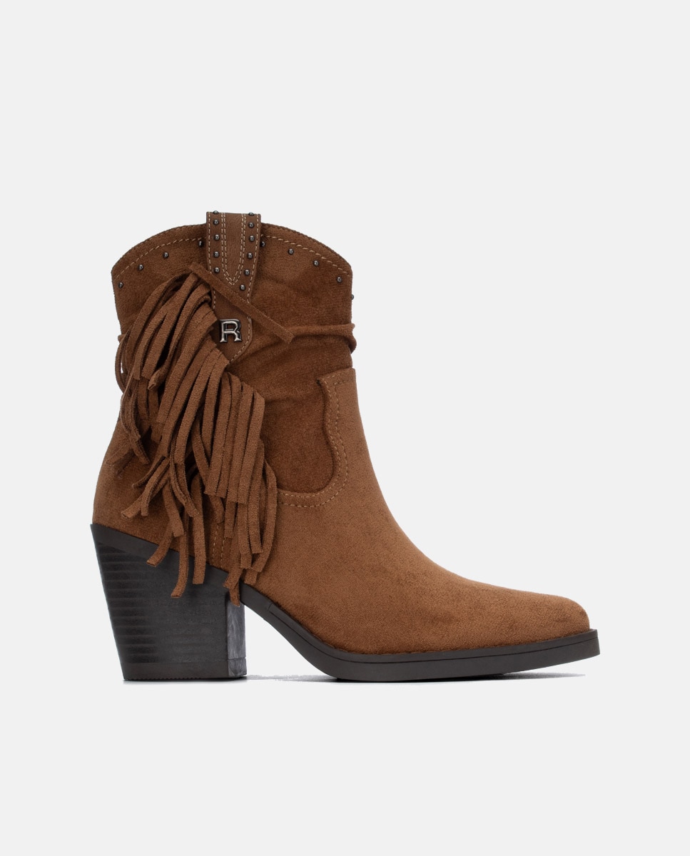 Botín de mujer con cremallera - Refresh - Camel Camel-1