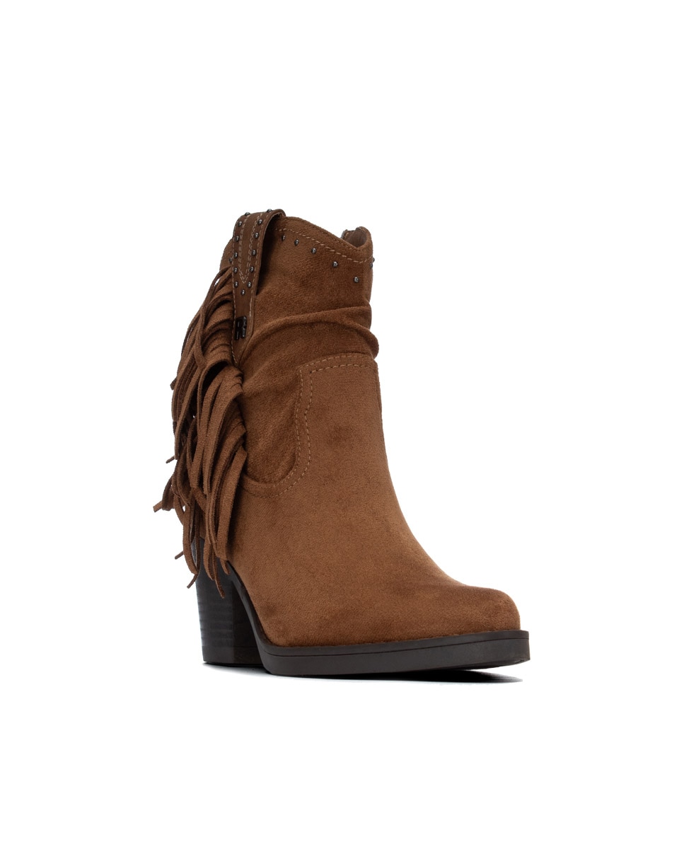 Botín de mujer con cremallera - Refresh - Camel Camel-3